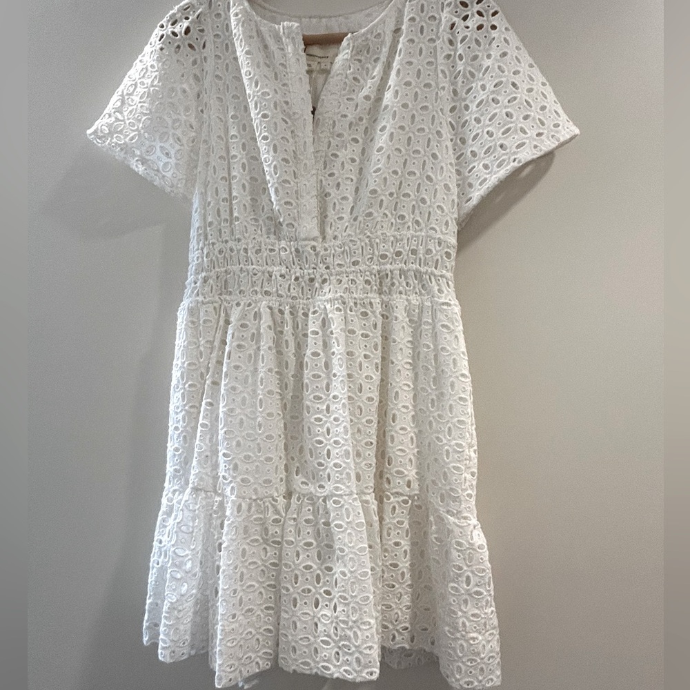 Anthropologie Eyelet Somerset Mini Dress